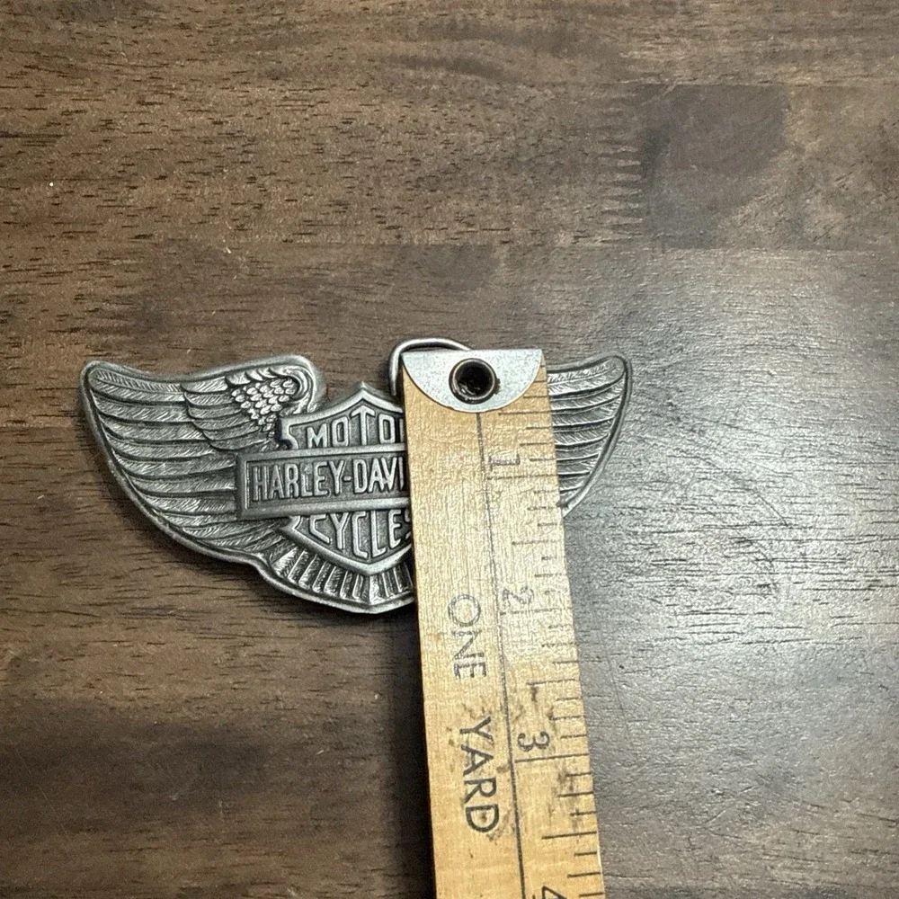 Vintage Harley Davidson Motorcycle Wings Shield Belt buckle